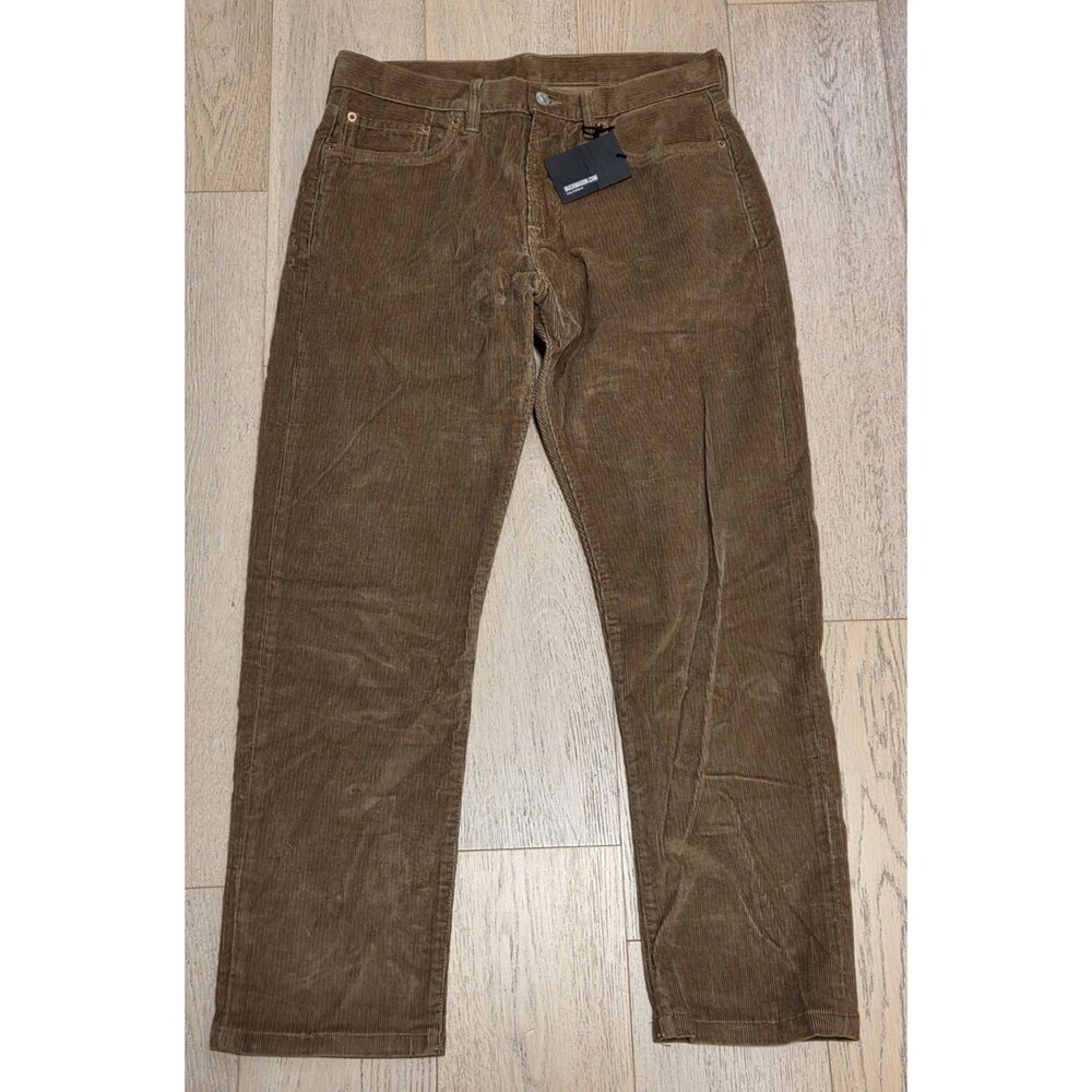 NWT Buck Mason Ford Standard Jean Harvest Brown Stretch Corduroy Pants 32x29